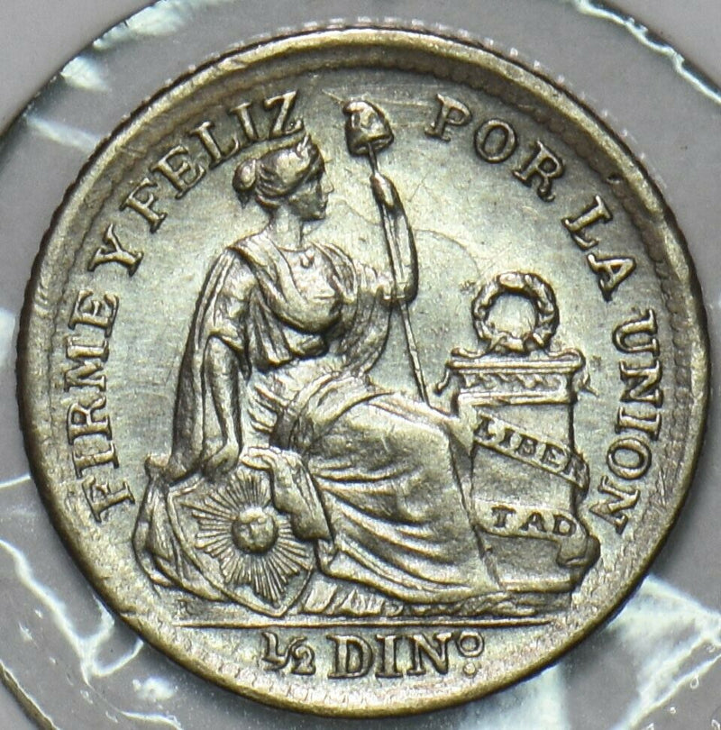 Peru 1912 1/2 Dinero 196690 combine shipping