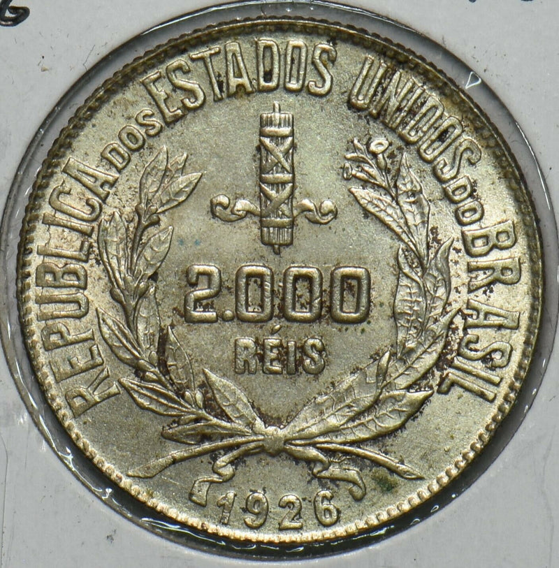 Brazil 1926 2000 Reis 296837 combine shipping