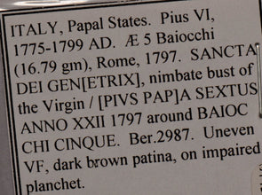 Italy Papal States 1797 ~1799 5 Baiocchi  ber.2987 I0153 combine shipping