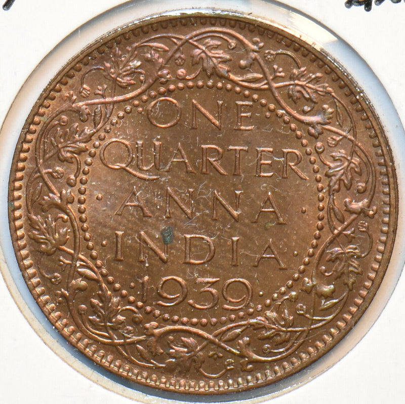 British India 1939 C 1/4 Anna 192996 combine shipping