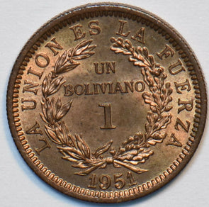 Bolivia 1951 Boliviano Llama animal 151550 combine shipping