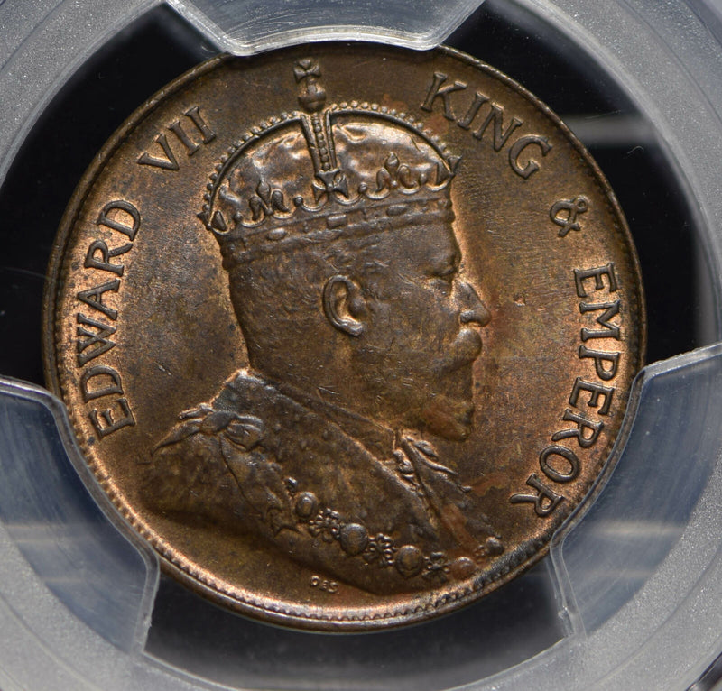 Hong Kong 1905 Cent PCGS MS63BN lustrous rare this grade PC0446 combine shipping