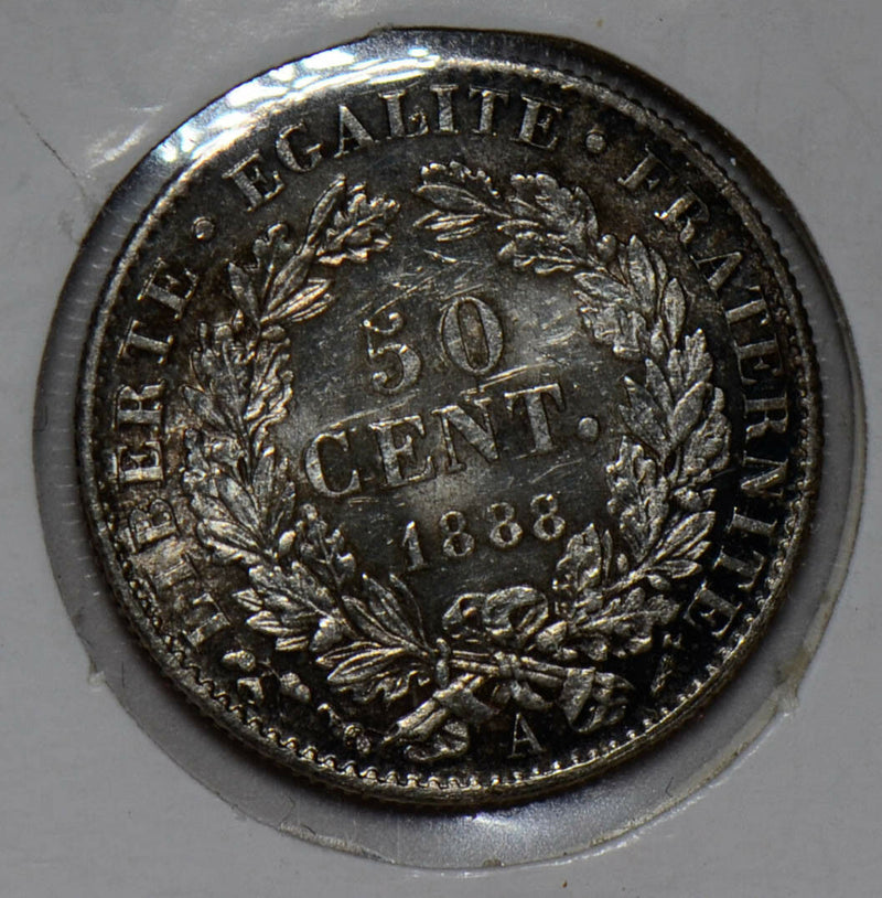 France 1888 A 50 Cents  F0089 combine shipping