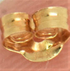 14K Gold Diamond Earring 0.71g Diamond TCW 0.52ct Size 7.5 1/2 x 1/8" RG0237