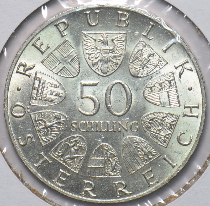 Austria 1965 KM 2898 50 Schilling UNC 293894 combine shipping