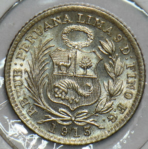 Peru 1913 1/2 Dinero 491126 combine shipping