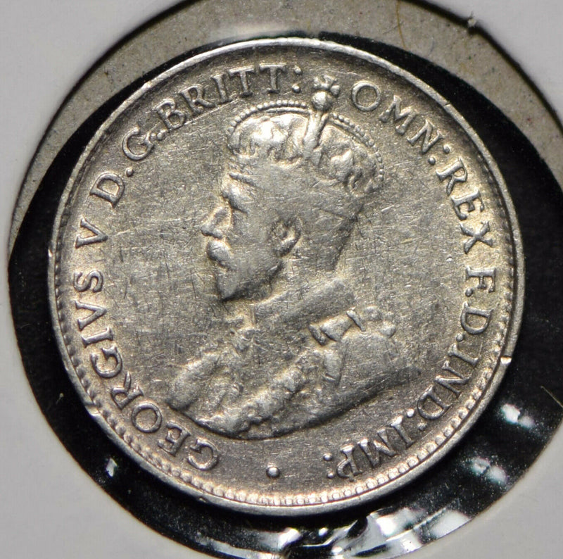 Australia 1928 3 Pence Kangaroo animal Emu  292018 combine shipping