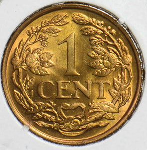 Netherlands Antilles 1961 Cent Lion animal 192311 combine shipping