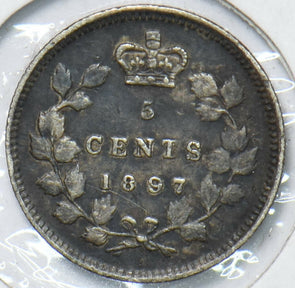 Canada 1897 5 Cents Queen Victoria I 293644 combine shipping
