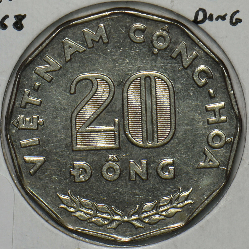 Vietnam 1968 20 Dong 297283 combine shipping