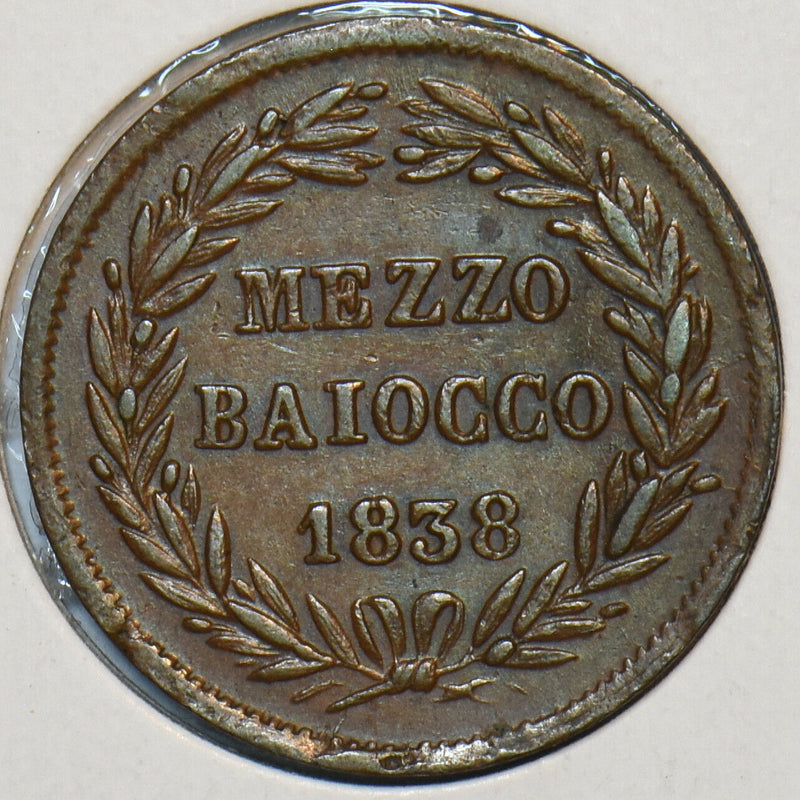 Vatican 1838 1/2 Baiocco 491180 combine shipping