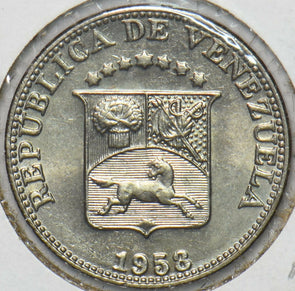 Venezuela 1958 12 1/2 Centimos Horse animal BU 296436 combine shipping