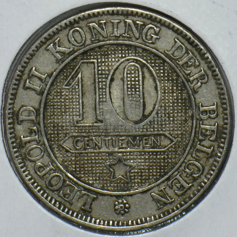 Belgium 1895 10 Centimes Lion animal 195845 combine shipping