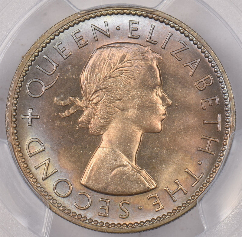 New Zealand 1963 Florin Kiwi Bird animal PCGS MS 65 PI0149 combine shipping
