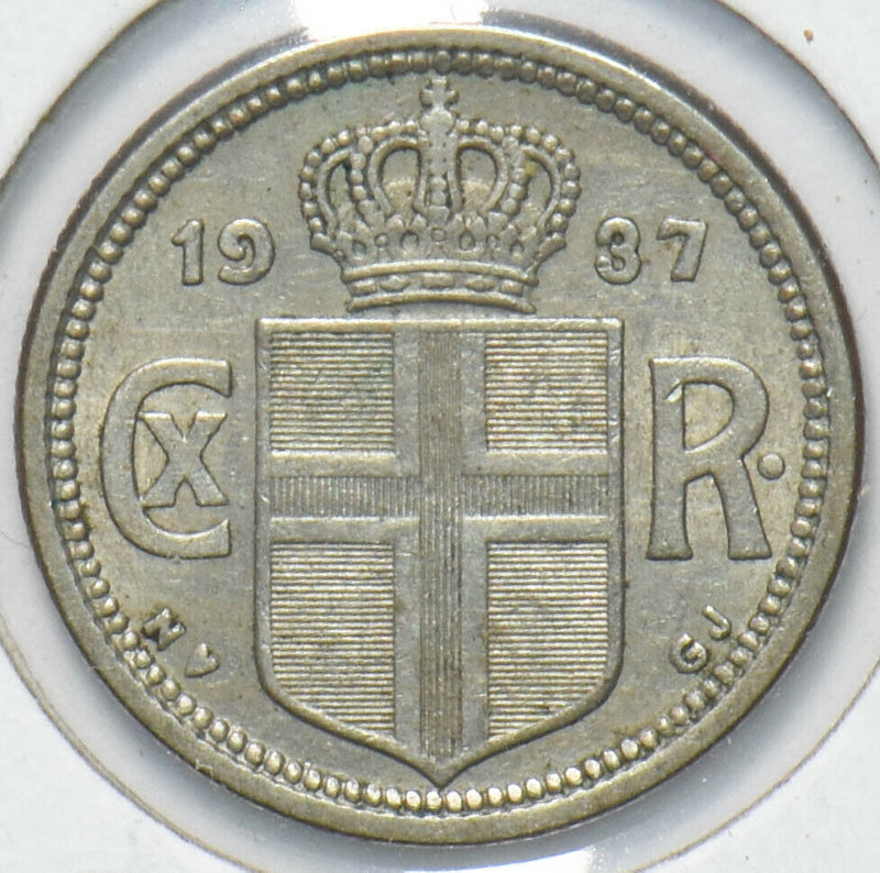 Iceland 1937 25 Aurar 192390 combine shipping