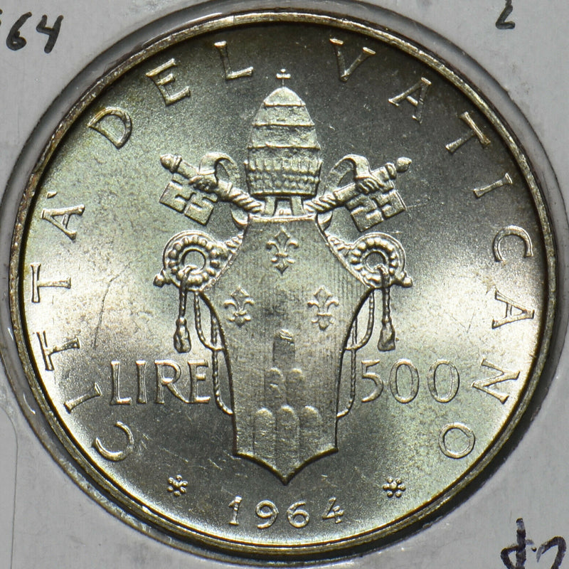 Vatican 1964 500 Lira 491238 combine shipping
