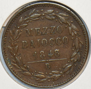 Vatican 1848 B 1/2 Baiocco 491184 combine shipping
