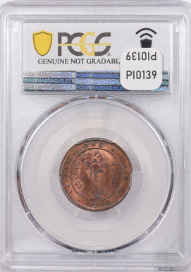 Ceylon 1943 Cent PCGS Environmental Damage-UNC Detail PI0139 combine shipping