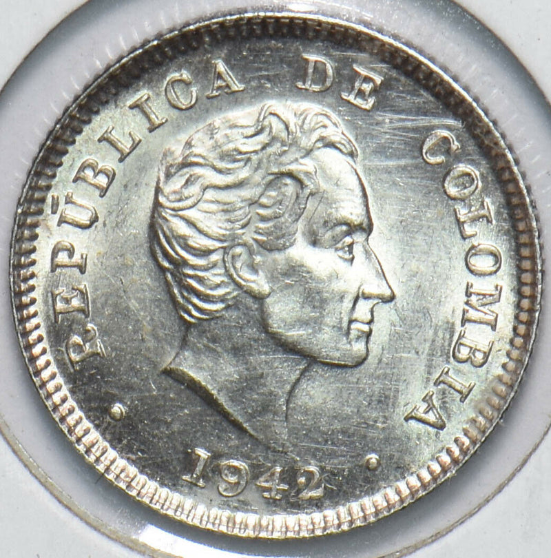 Colombia 1942 10 Centavos Eagle animal 293510 combine shipping