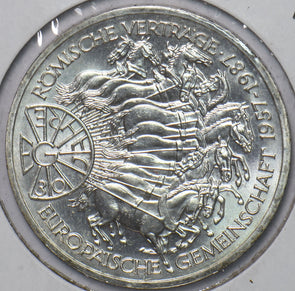 Germany 1987 G 10 Mark Eagle animal Horse 30th Anniversary of the Treaty of Rome