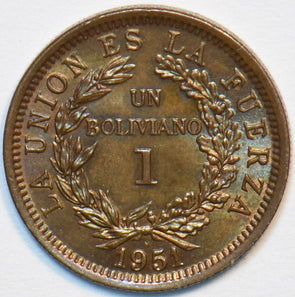 Bolivia 1951 Boliviano 151551 combine shipping