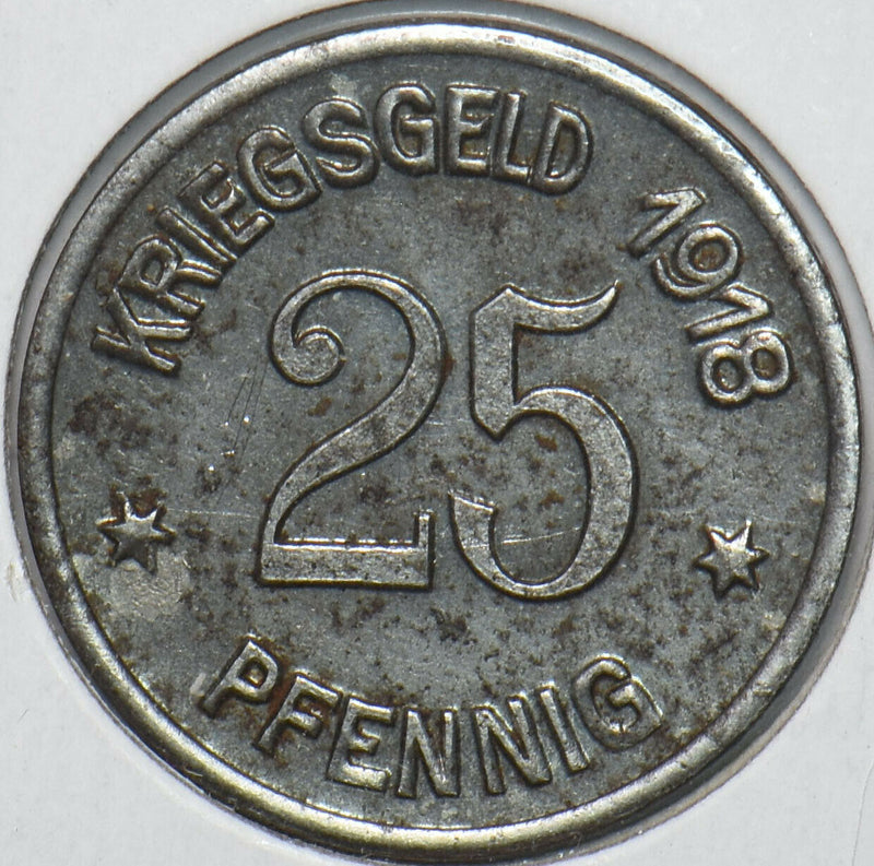 Germany 1918 25 Pfennig Notgeld 296445 combine shipping