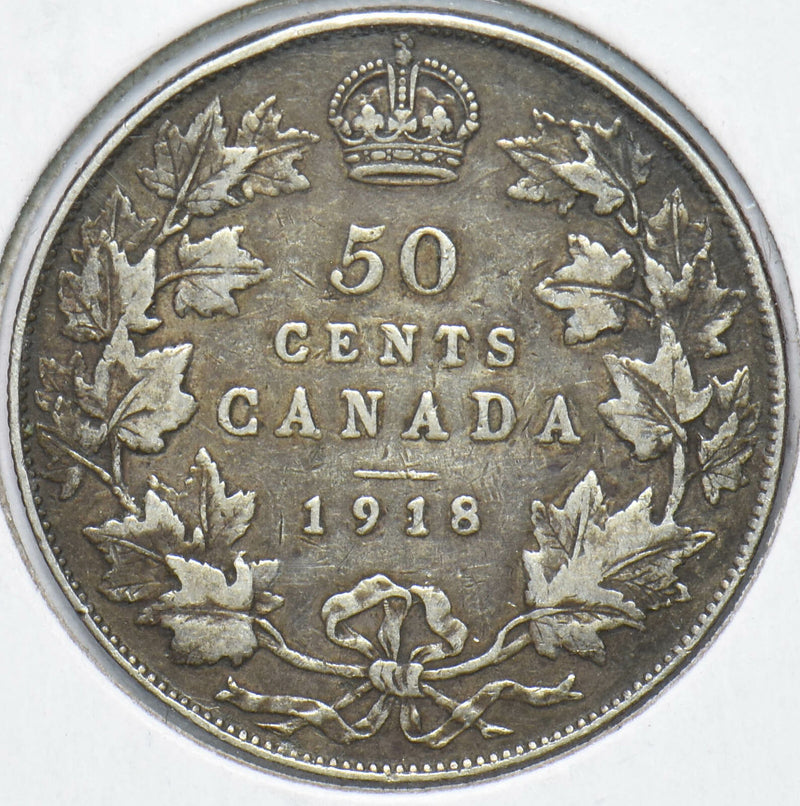 Canada 1918 50 Cents Georgivs V 293404 combine shipping
