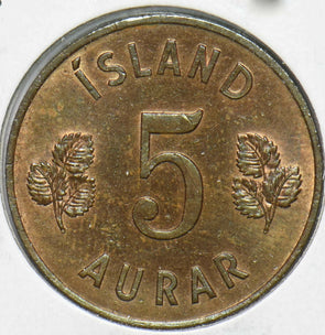 Iceland 1960 5 Aurar 293383 combine shipping