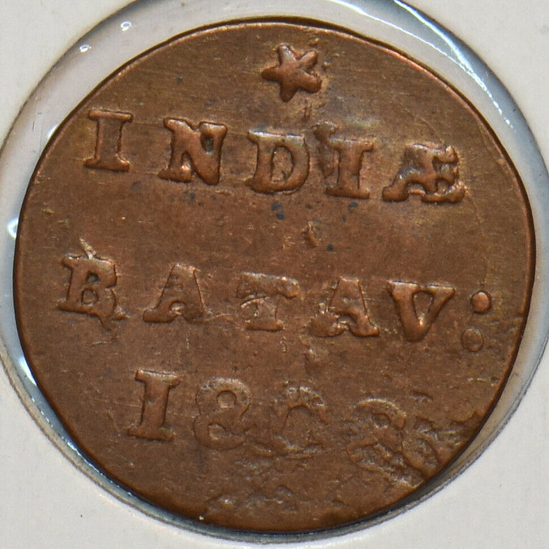 Netherlands East Indies 1800 1/32 Gulden Lion animal 297063 combine shipping