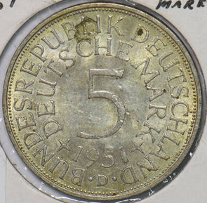 Germany 1951 D 5 Mark Eagle animal 195184 combine shipping