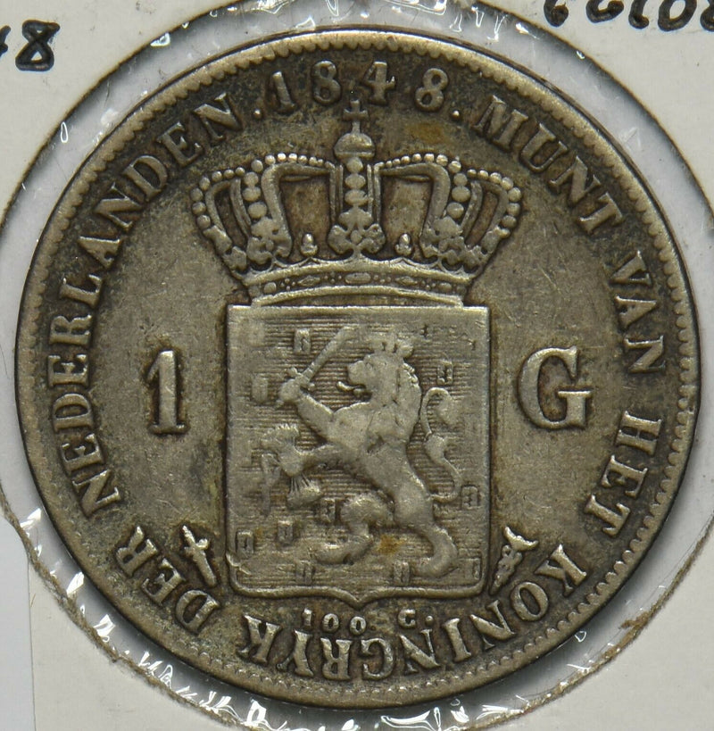 Netherlands 1848 Gulden 296851 combine shipping