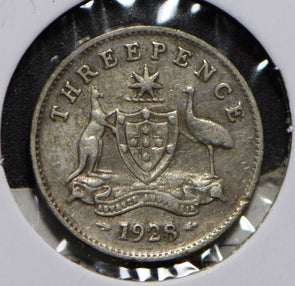 Australia 1928 3 Pence Kangaroo animal Emu  901258 combine shipping