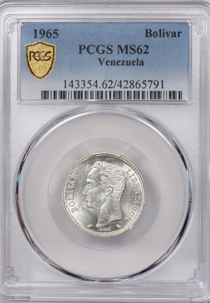 Venezuela 1965 Bolivar PCGS MS 62 PI0095 combine shipping