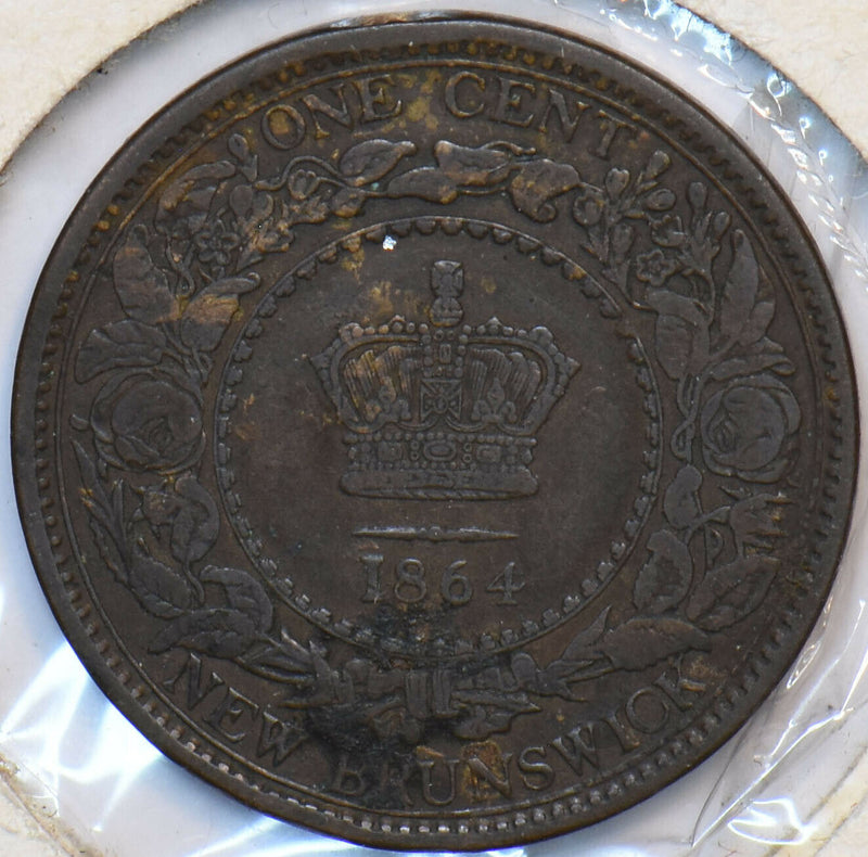 Canada 1864 Cent New Brunswick 151548 combine shipping
