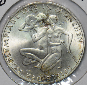 Germany 1972 10 Mark Eagle animal Olympic Games 1972 in Munich 195141 combine sh