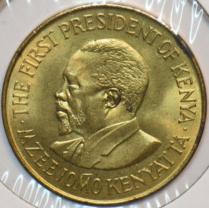 Kenya 1971 10 Cents Lion animal 195274 combine shipping