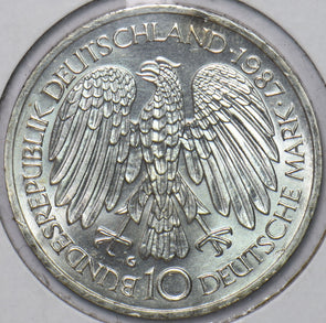 Germany 1987 G 10 Mark Eagle animal Horse 30th Anniversary of the Treaty of Rome