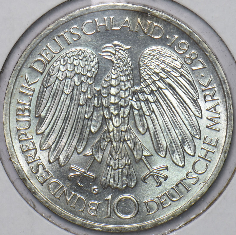 Germany 1987 G 10 Mark Eagle animal Horse 30th Anniversary of the Treaty of Rome