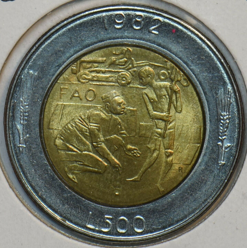 San Marino 1982 500 Lire FAO 195996 combine shipping