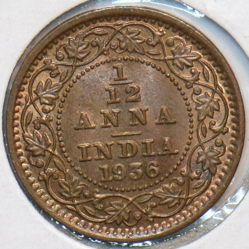 India British 1936 1/12 Anna 903307 combine shipping