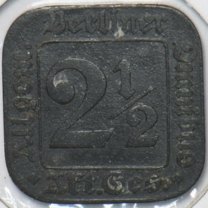 Germany 1940 's 2 1/2 Pfennig 296448 combine shipping