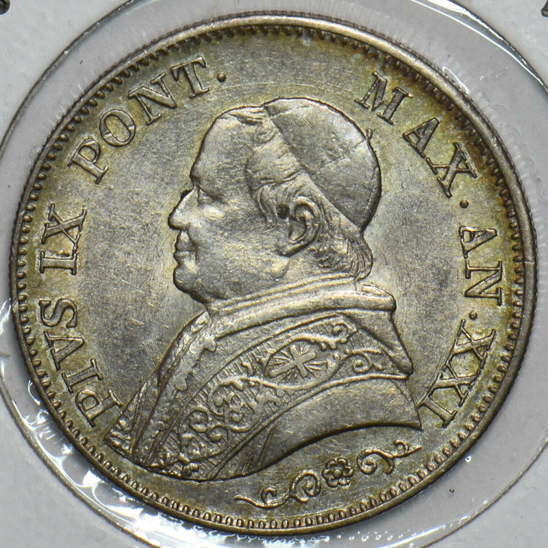 Italy 1866 Papel States Lira 491124 combine shipping