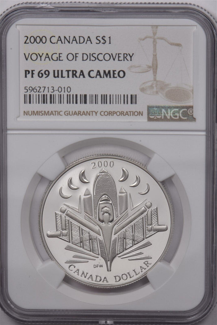 Canada 2000 Dollar Silver NGC Proof 69 UC Voyage Of Discovery NG1665 combine shi