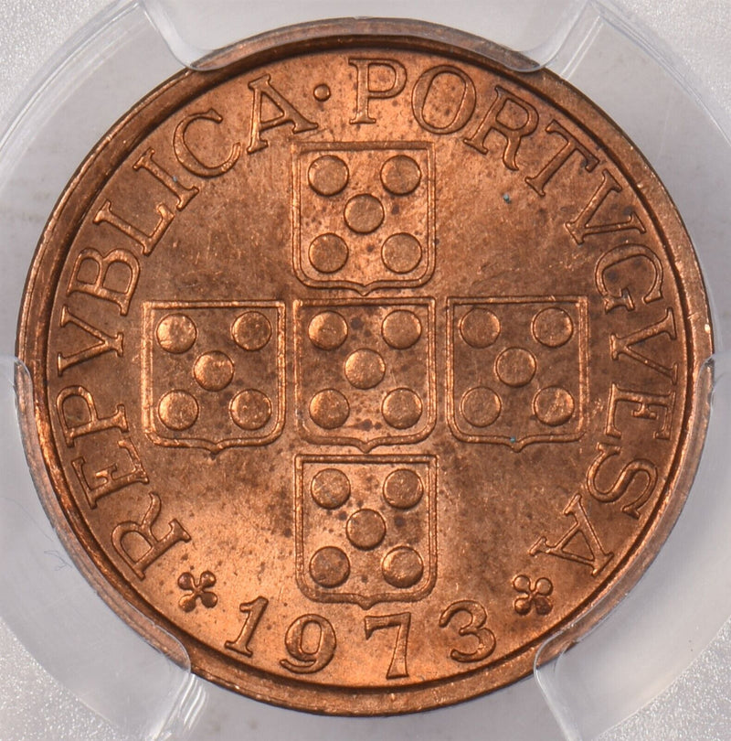 Portugal 1973 50 Centavos PCGS MS 64 RED PI0155 combine shipping