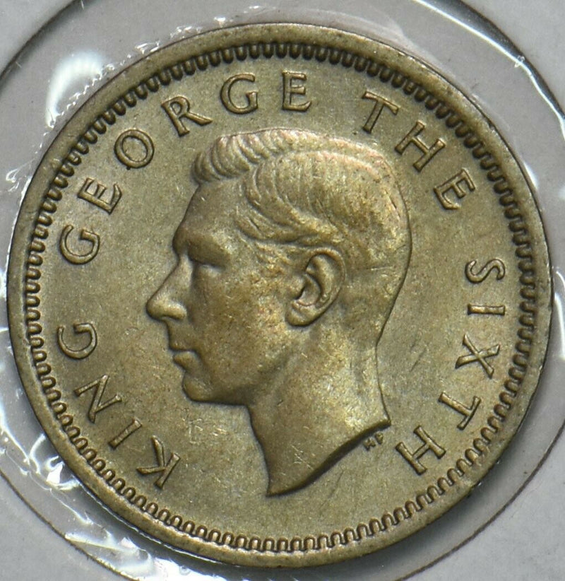 New Zealand 1952 3 Pence 152404 combine shipping