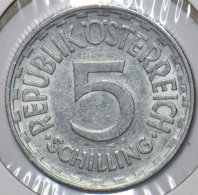 Austria 1952 5 Schilling Eagle animal 195214 combine shipping
