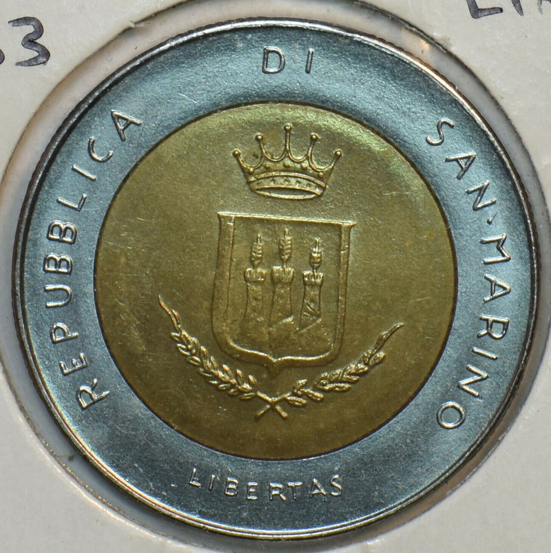 San Marino 1983 500 Lire Horse animal Threat of Nuclear War 195999 combine shipp