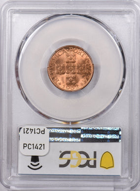 Portugal 1962 20 Centavos PCGS MS 66 RED PC1421 combine shipping