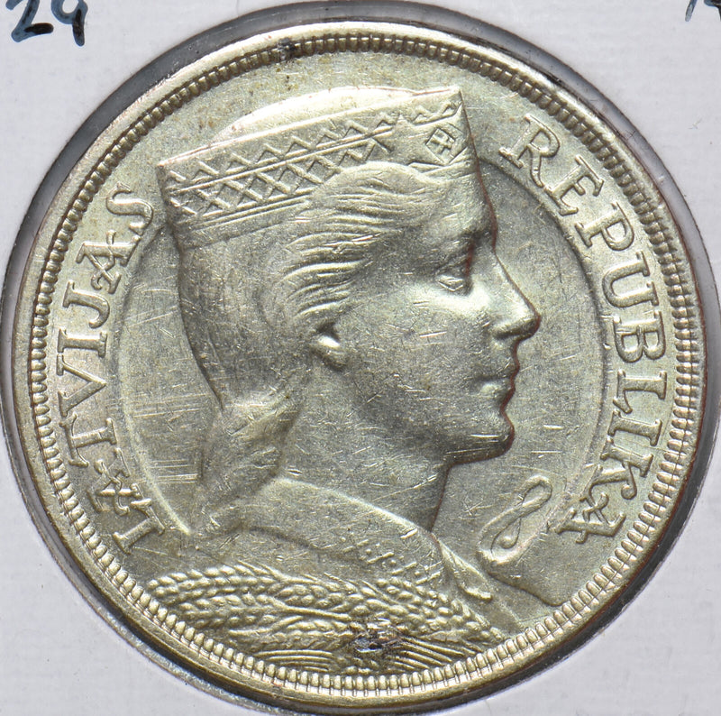 Latvia 1929 5 Lati Lion animal AU 490473 combine shipping