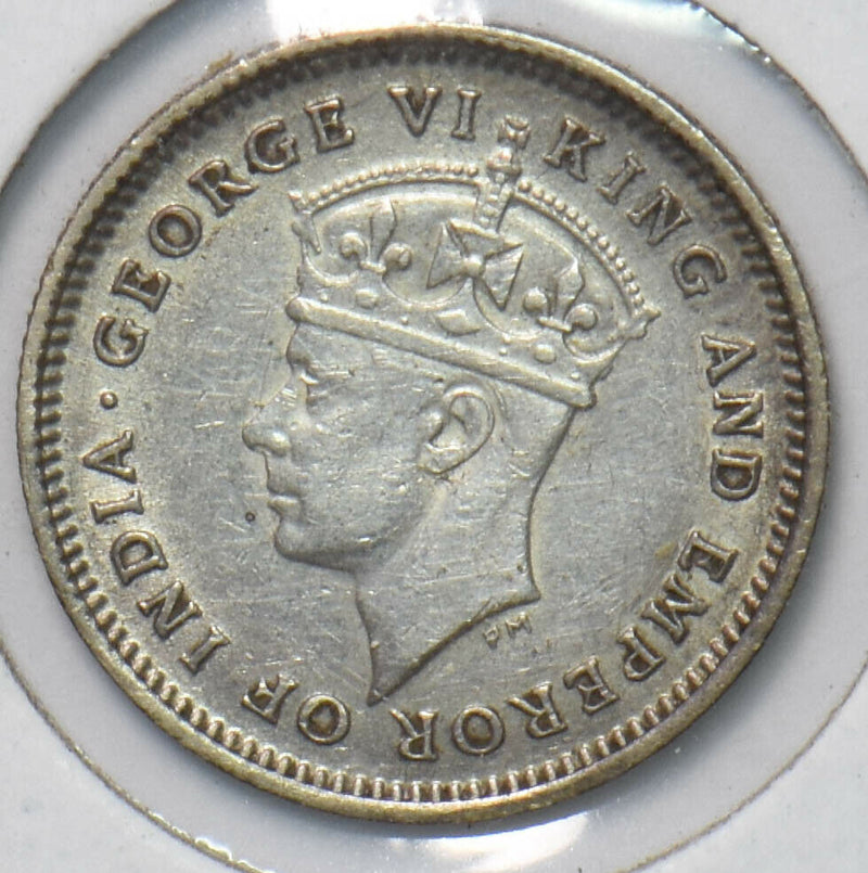 British Guiana 1943 4 pence George VI 293654 combine shipping